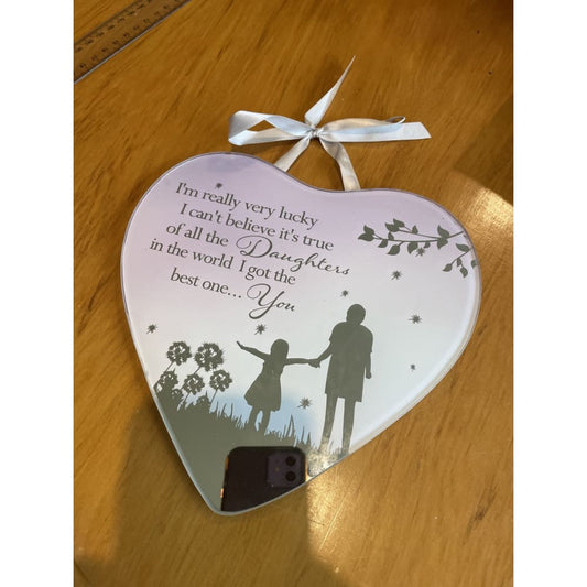 Best daughter glass wall hanging plaque - decorative plaques home & living - home decor & furniture - wall decor