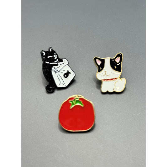 3x enamel pin set - brooches & lapel pins accessories women’s apparel