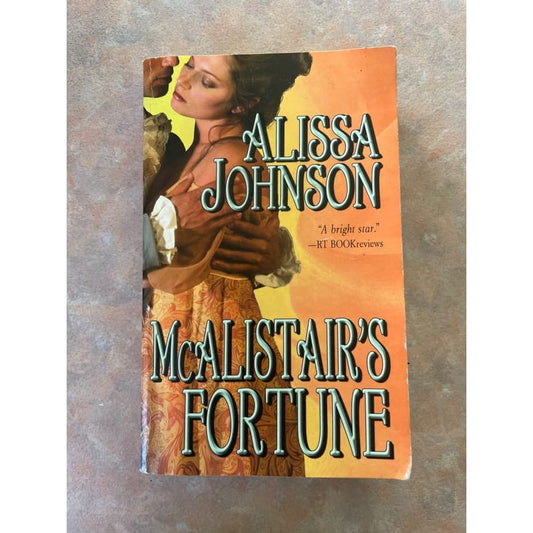 Mcalistair’s fortune - alissa johnson - print books book - condition: used - fiction printed media