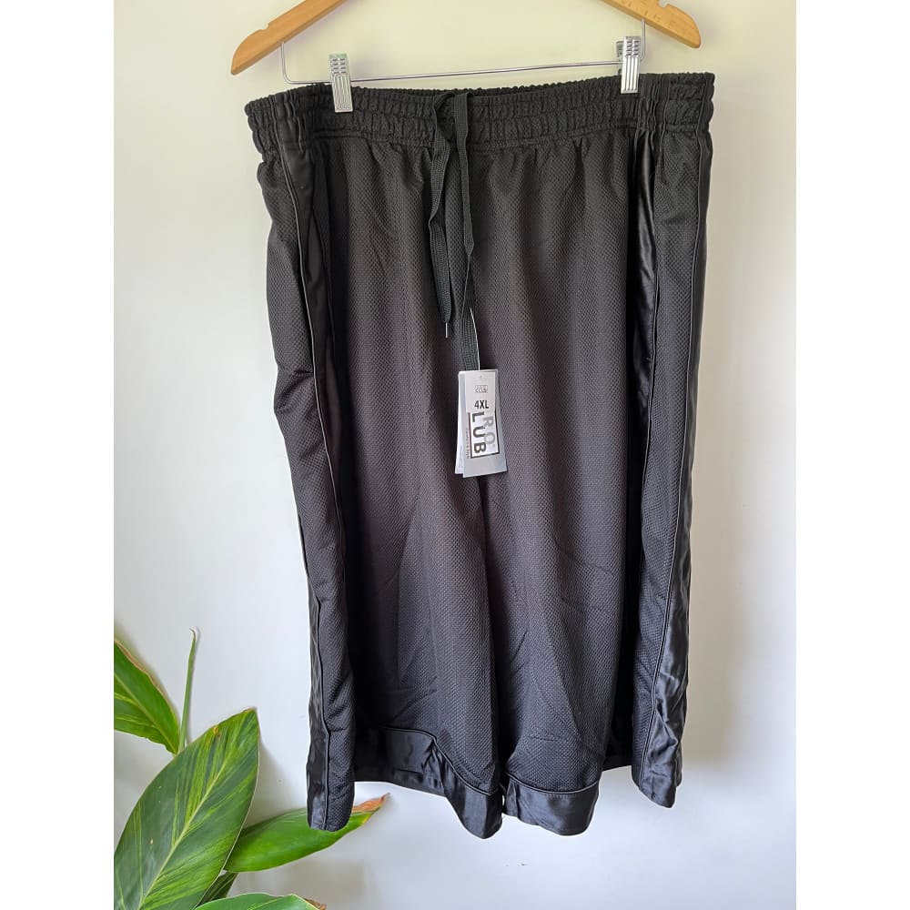 Pro club 4xl heavyweight mesh basketball shorts - black - shorts men’s apparel