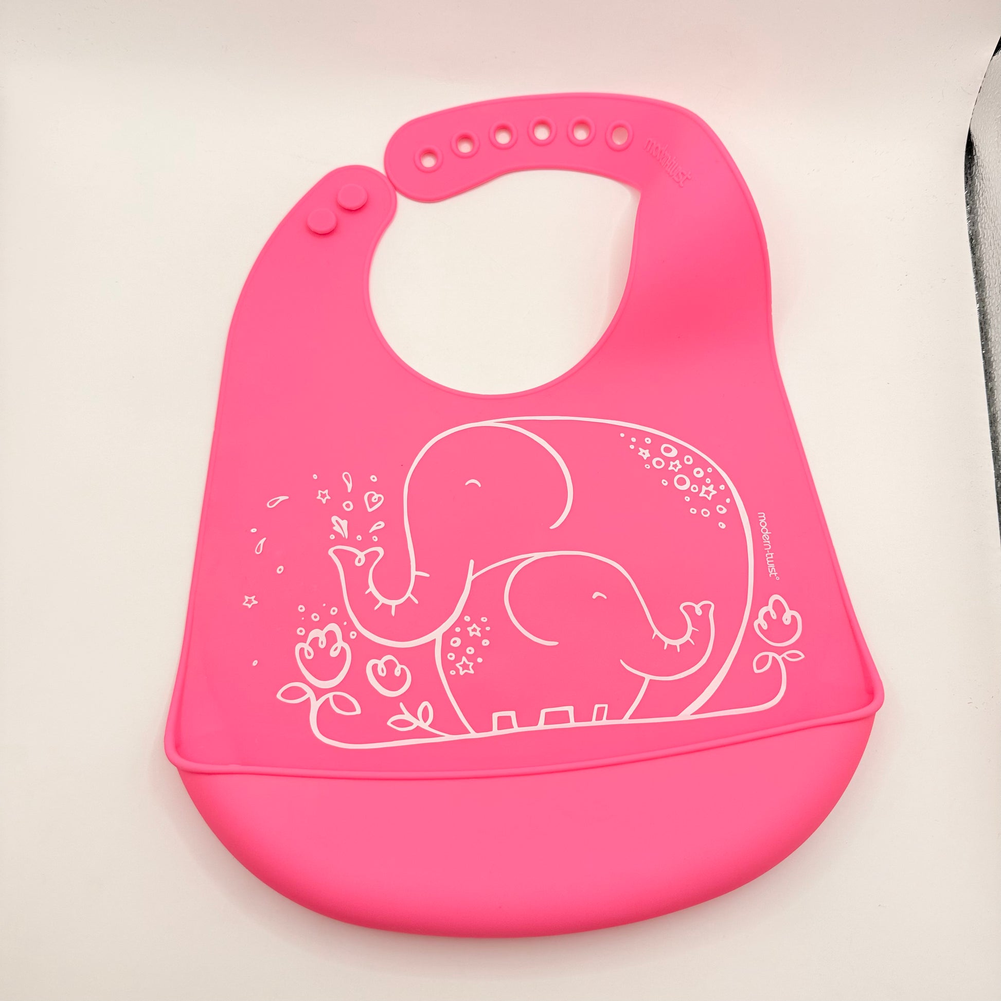 Modern-twist silicone baby bib - bibs baby essentials - original photo - what’s new