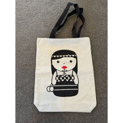 Moko doll tote bag - tote bags accessories women’s apparel