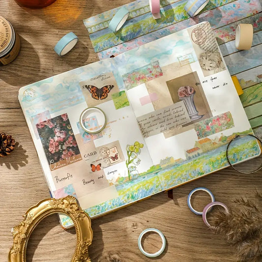 Monet’s garden washi tape - decorative tape crafts