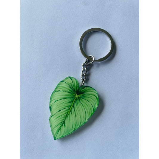 Monstera leaf keychain - keychains home&living materials