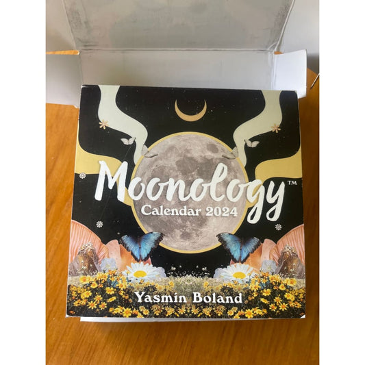 Moonology day-by-day calendar 2024 by yasmin boland - wall calendars home&living materials