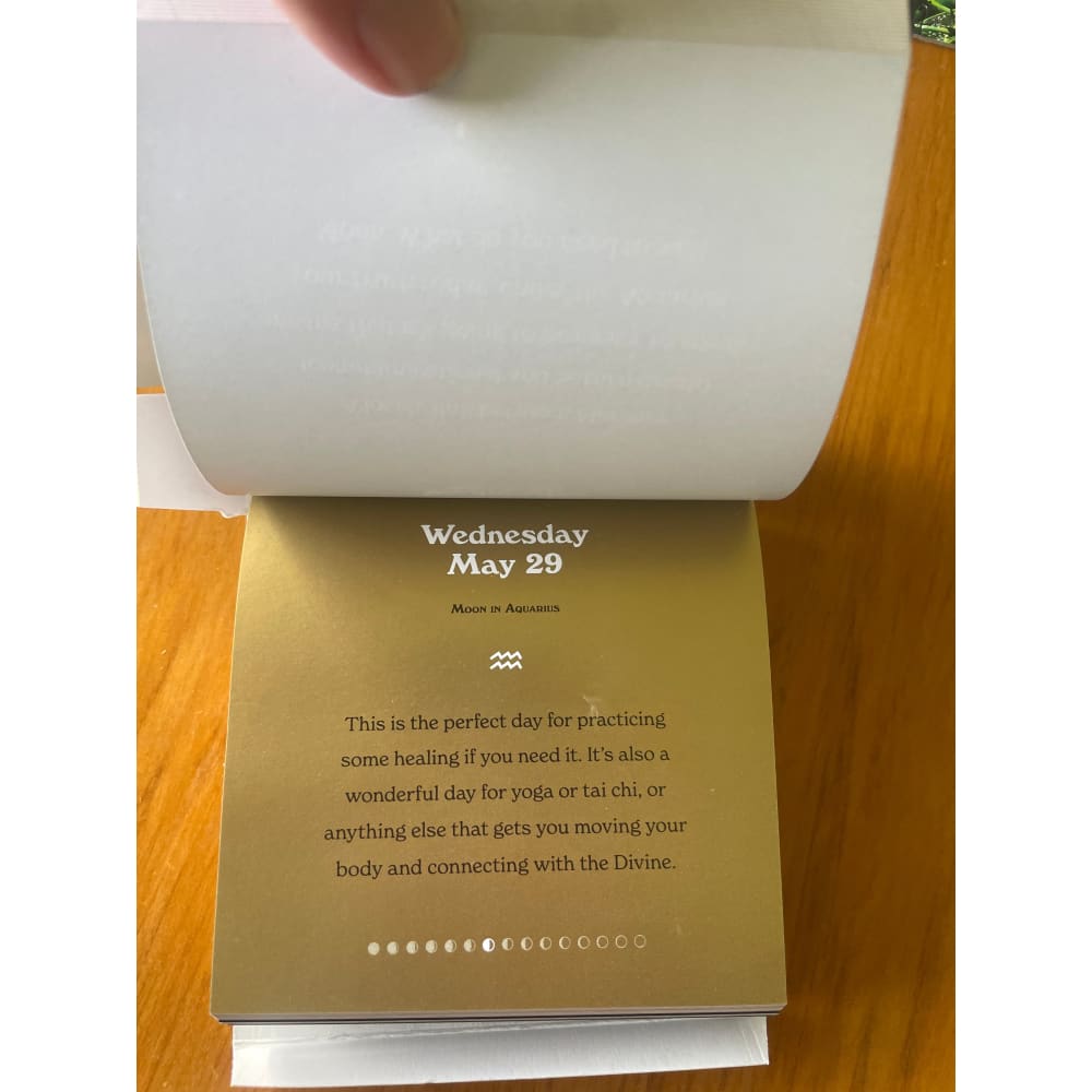 Moonology day-by-day calendar 2024 by yasmin boland - wall calendars home&living materials