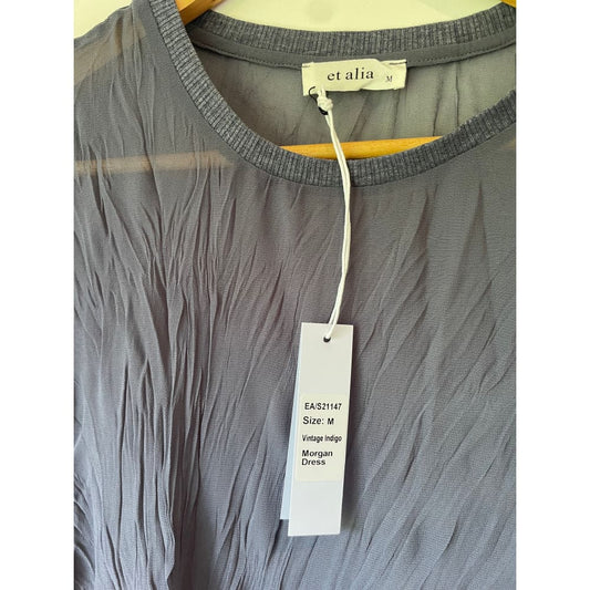Et alia morgan dress – size m – vintage indigo – brand new - dresses clothing & fashion - designer clearance - dresses