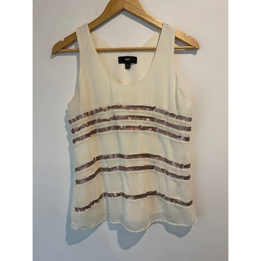 Mossimo size s/p sequinned sleeveless top - clothing tops clothing & fashion - condition: used - sleeveless - top