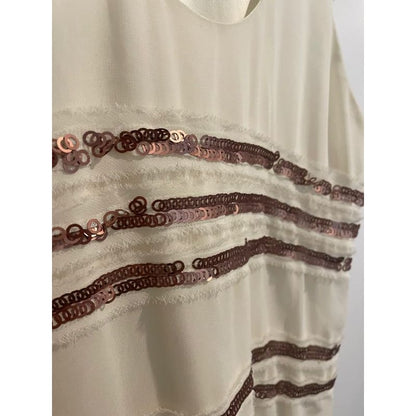 Mossimo size s/p sequinned sleeveless top - clothing tops clothing & fashion - condition: used - sleeveless - top