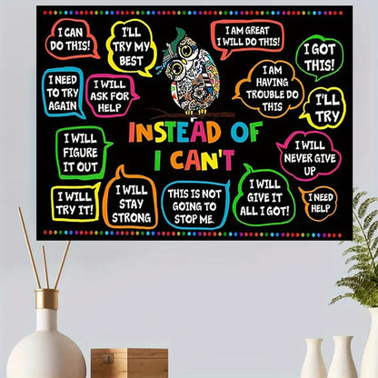 Instead of i can’t 30x40cm wall canvas - posters home&living materials