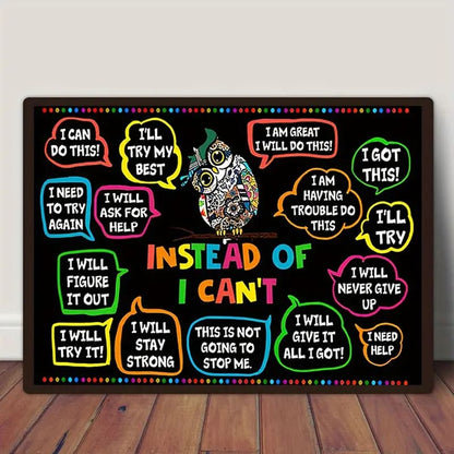 Instead of i can’t 30x40cm wall canvas - posters home&living materials