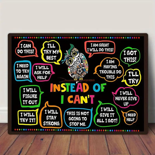 Instead of i can’t 30x40cm wall canvas - posters home&living materials