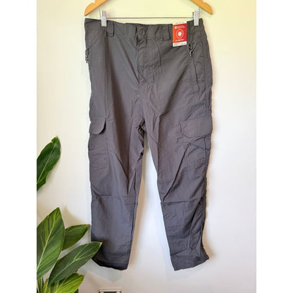 Mountain warehouse size 34w x 30l mens grey uv protect explore trouser short - cargo pants bottoms men’s apparel