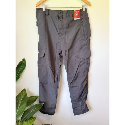 Mountain warehouse size 34w x 30l mens grey uv protect explore trouser short - cargo pants bottoms men’s apparel