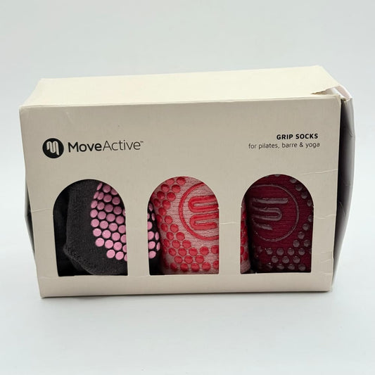Moveactive grip socks 3 pack – low rise small (au/us women’s 5-7) - athletic socks underwear & basics - what’s new