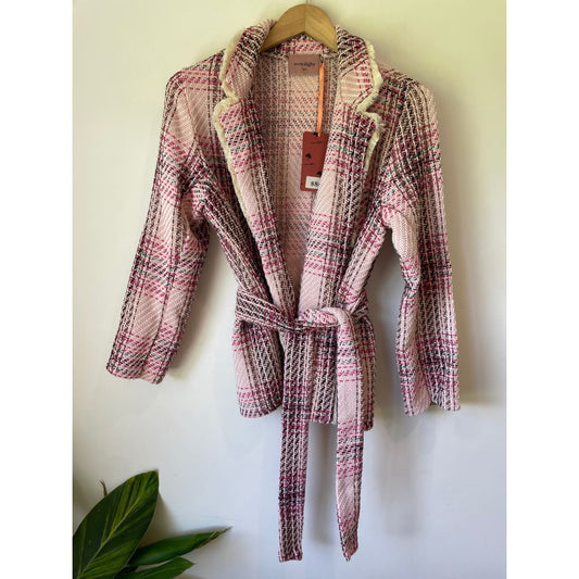 Mrs digby blazer – size m/l (fits 10–12) – cotton blend - coats & jackets clothing & fashion - coat - designer