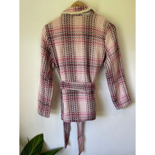 Mrs digby blazer – size m/l (fits 10–12) – cotton blend - coats & jackets clothing & fashion - coat - designer