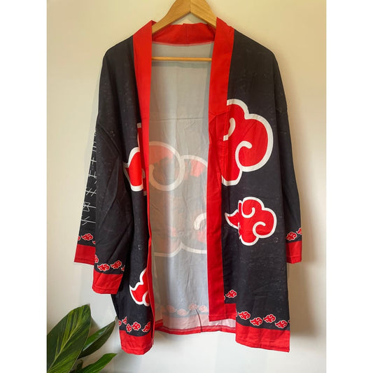 Naruto akatsuki cloud kimono - large - kimonos anime - kimono anime