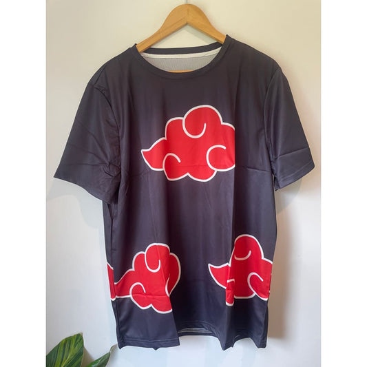 Naruto akatsuki cloud tee - xs - t-shirts anime - tee anime