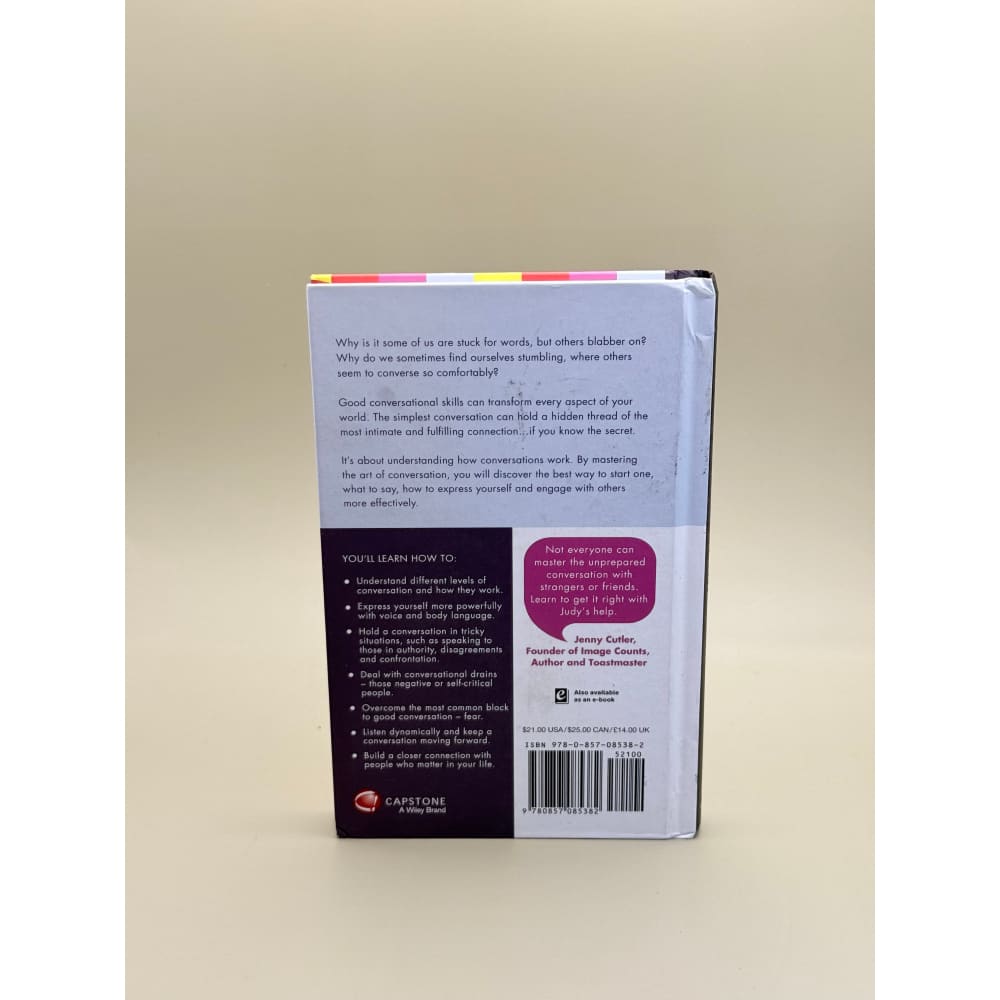 The art of conversation: change your life with confident communication by judy apps - books printed media