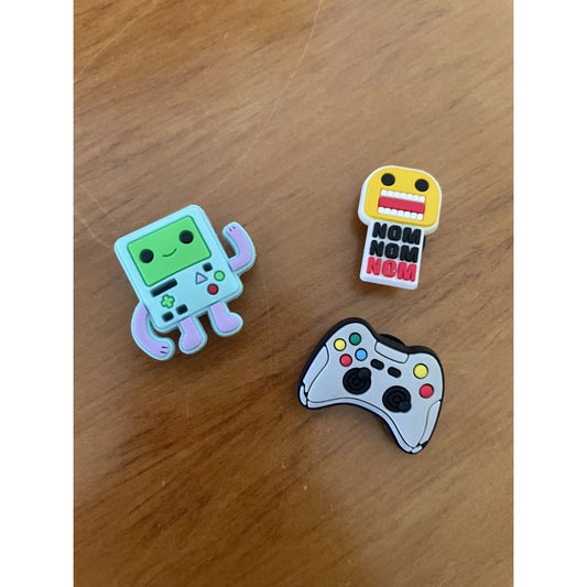 3x gaming shoe charms - shoe accessories clogs - shoe accessories - shoe charms fashion accessories