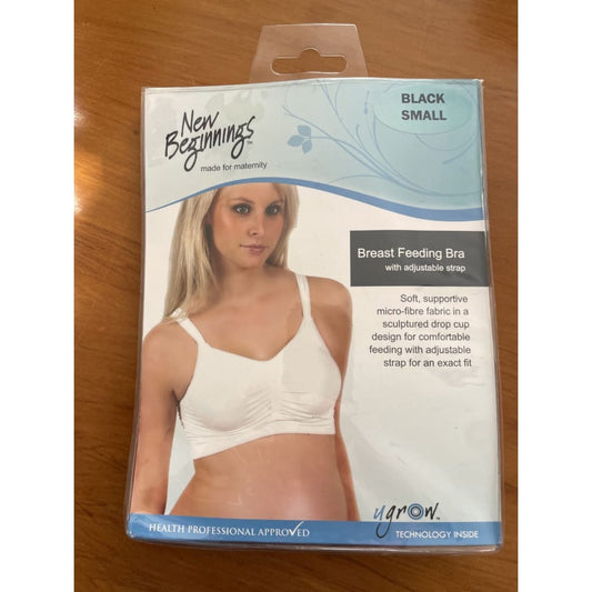 New beginnings size s breast feeding bra in black - bras bra - clothing & fashion - maternity - special categories