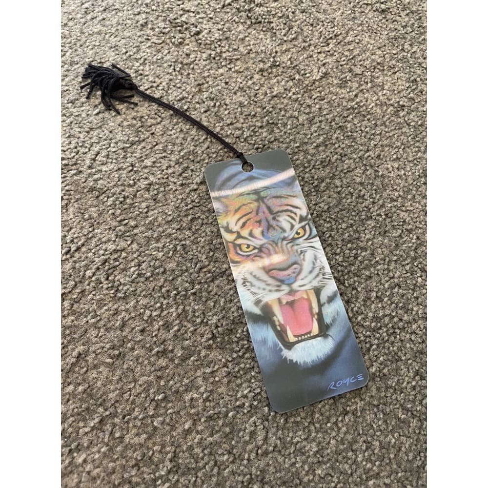 Artgame royce 3d bookmark - tiger growl - bookmarks stationery stationery
