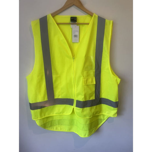 Jb’s wear high vis zip drop tail d + n vest size 4xl - 4xl - bullet proof vests clothing & fashion - men - vest men’s