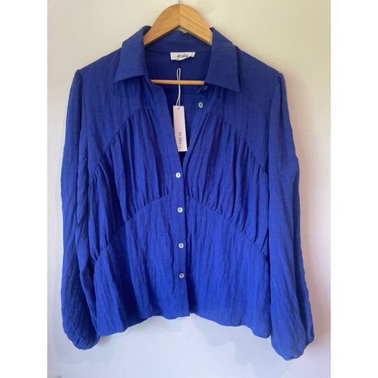 Et alia size xs/8 sam shirt - blouses blouse - clothing & fashion - designer clearance - top women’s apparel