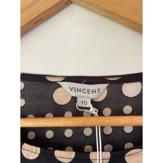 Vincent size 10 millie top (2x small pulls) - blouses blouse - clothing & fashion - designer clearance - top women’s