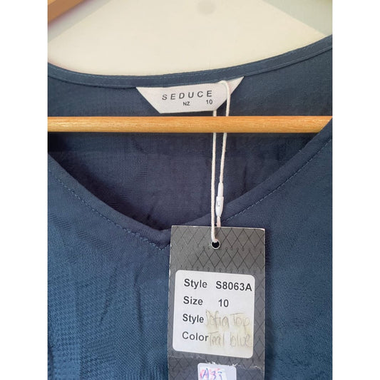 Seduce nz size 10 sofia viscose / rayon blend top - clothing tops blouse - clothing & fashion - designer clearance