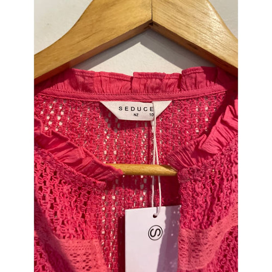 Seduce nz size 10 top in pink - clothing tops blouse - clothing & fashion - designer clearance - top women’s apparel