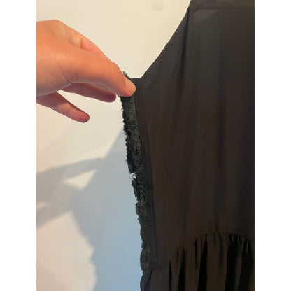 Et alia size xs fray sleeve sheer dress - dresses clothing & fashion - designer clearance - dresses women’s apparel