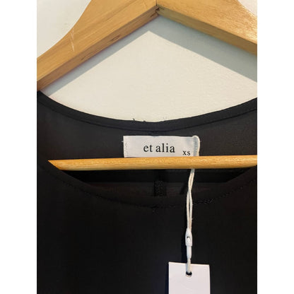 Et alia size xs fray sleeve sheer dress - dresses clothing & fashion - designer clearance - dresses women’s apparel
