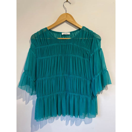 Et alia size xs mesh top - clothing tops blouse - clothing & fashion - designer clearance - top women’s apparel