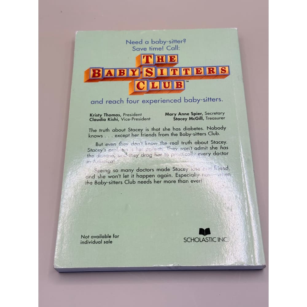 The truth about stacey (the baby-sitters club #3) by ann m. Martin - books printed media