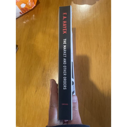 The market and other orders - f. A. Hayek - print books book - economics printed media