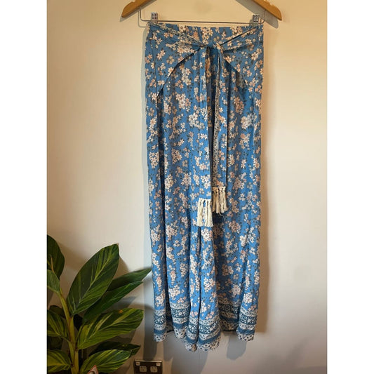 Iris maxi floral boho pants – size 10 | 100% rayon cut-label - skirts bnew label cut branded clothing - bottom