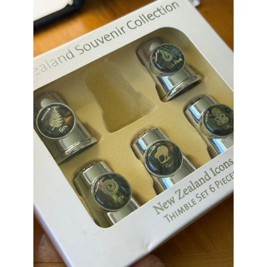 New zealand icons thimble set 5 - antique guns seasonal & holidays decorations