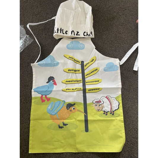 Little nz chef hat & apron - aprons accessories - apron - clothing & fashion - hat women’s apparel