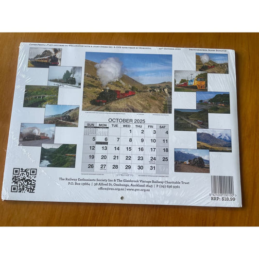 New zealand railway calendar 2025 – wall & desk versions – stunning train photography - wall calendars stationery