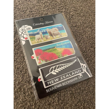 NZ Souvenir Foil Bookmark – 3 Pack | SUPER SPECIAL 🇳🇿