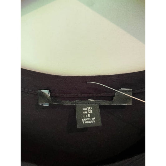 Next mixed-fabric top – size 10 (brand new cut-label modal blend & jersey) - t-shirts blouse - bnew label cut branded
