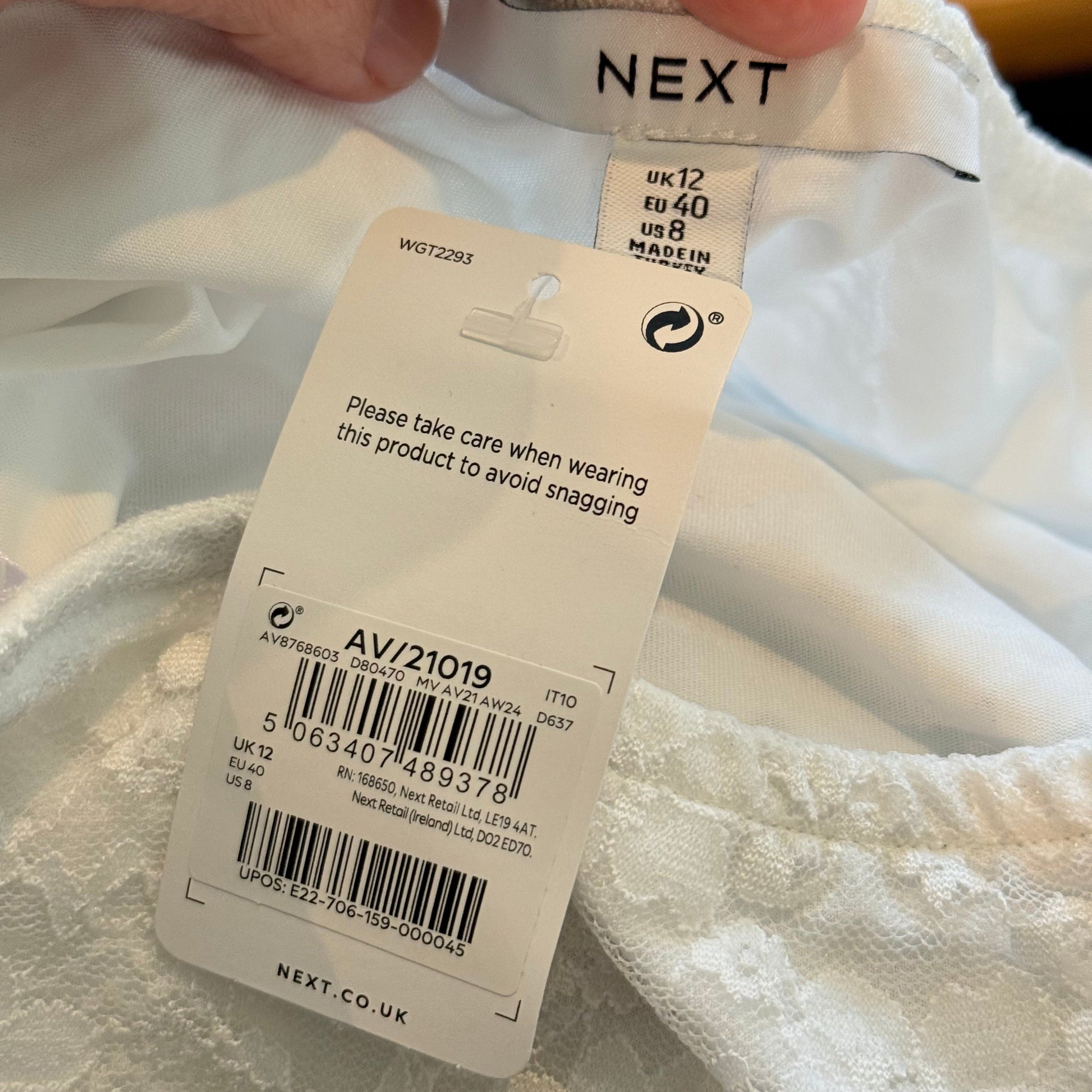 Next size 12 white lace midi skirt - skirts bottom women’s apparel