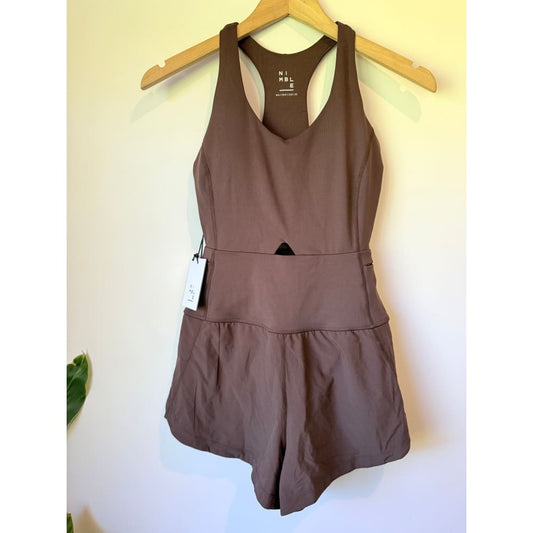 Nible size xs chocolate run around runsie rrp $149.00 - one-pieces special categories women’s apparel