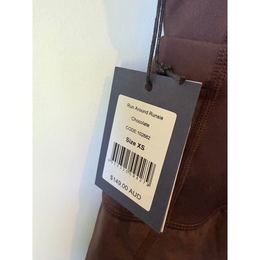Nible size xs chocolate run around runsie rrp $149.00 - one-pieces special categories women’s apparel