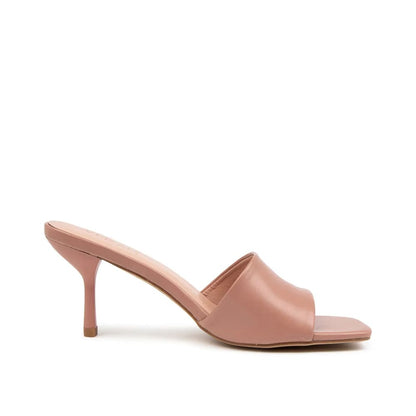 Verali nicky size 40 slides in dark blush smooth - 40 - flats clothing & fashion - flats women’s shoes