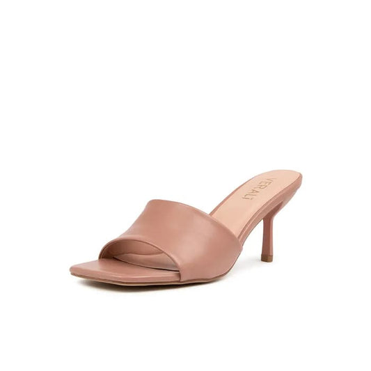 Verali nicky size 40 slides in dark blush smooth - 40 - flats clothing & fashion - flats women’s shoes