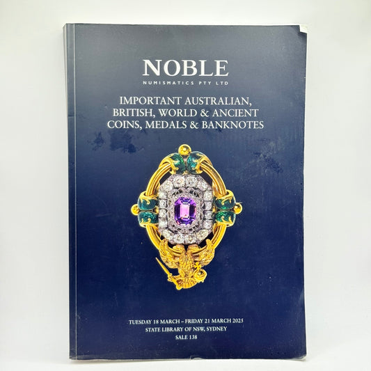 Noble numismatics sale 138 catalog - print books condition: used - what’s new printed media