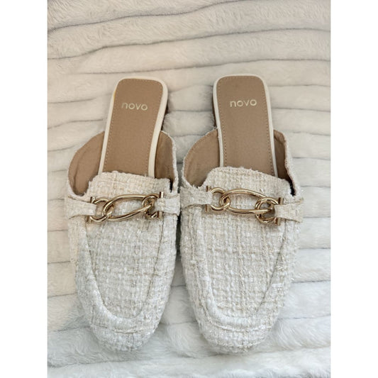 Novo size 7 chain mules - slippers women’s shoes